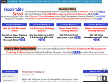 Tablet Screenshot of hospitality-school.com